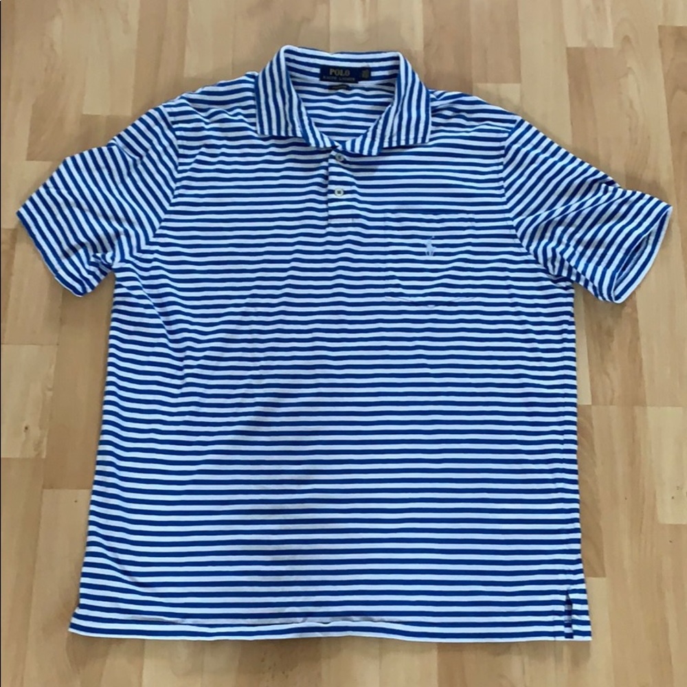 Blue and White Polo shirt